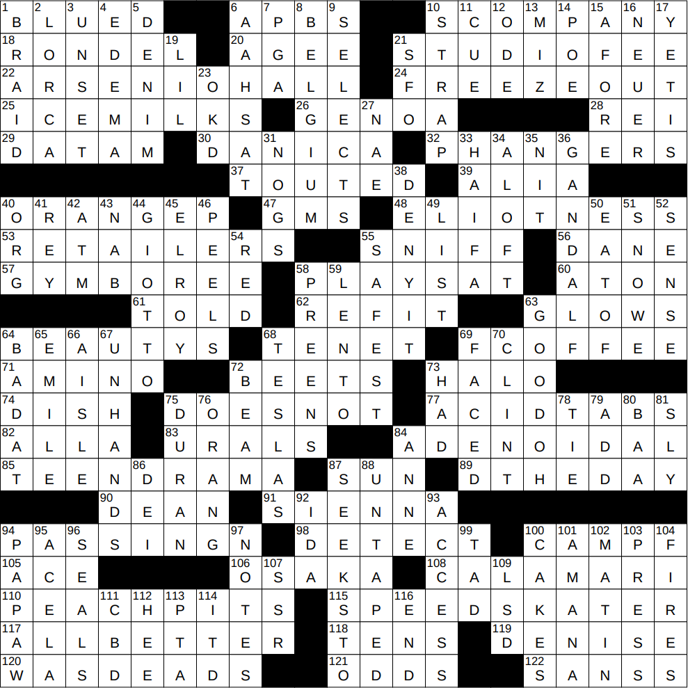 0316 25 NY Times Crossword 16 Mar 25 Sunday NYXCrossword