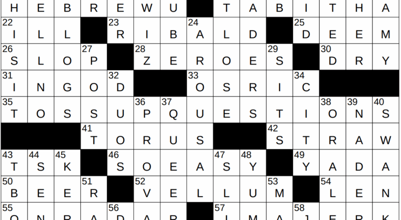 0422 23 NY Times Crossword 22 Apr 23 Saturday NYXCrossword