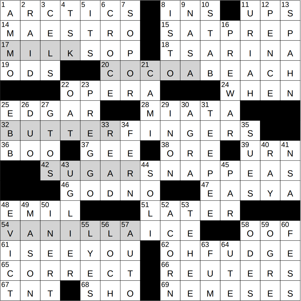 0508 24 NY Times Crossword 8 May 24 Wednesday NYXCrossword