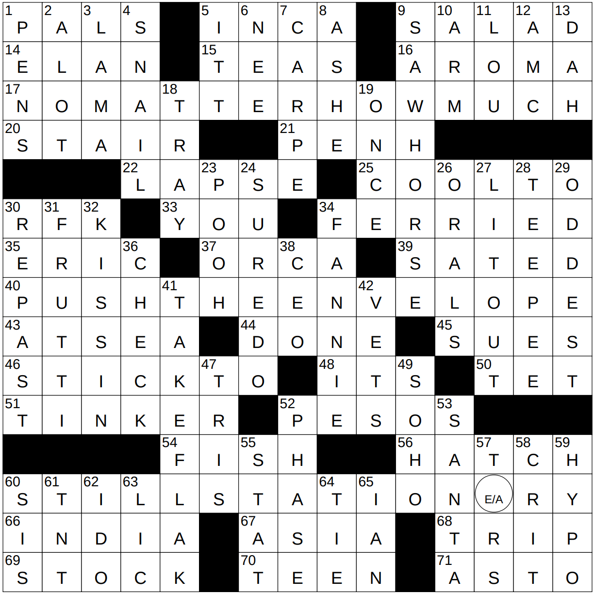 0615 22 NY Times Crossword 15 Jun 22 Wednesday NYXCrossword