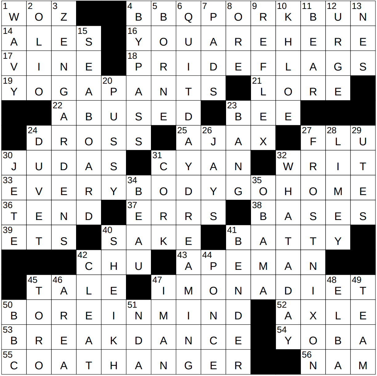 0624 23 NY Times Crossword 24 Jun 23 Saturday NYXCrossword