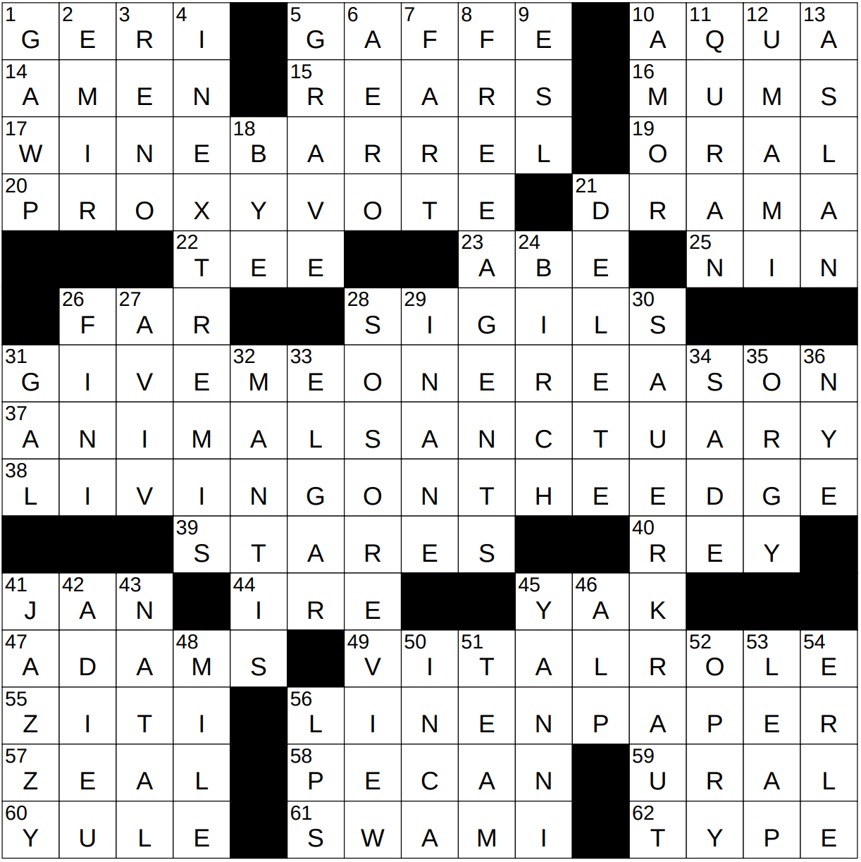 0818 23 NY Times Crossword 18 Aug 23 Friday NYXCrossword