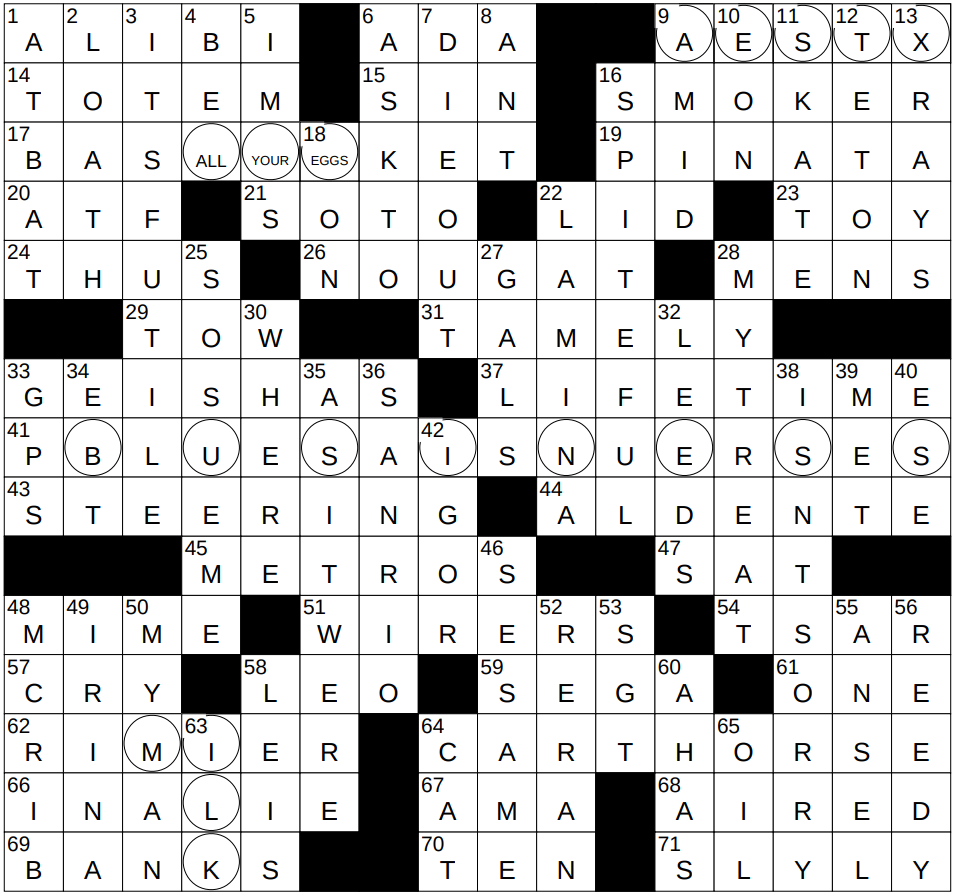0919 24 NY Times Crossword 19 Sep 24 Thursday NYXCrossword 0919 24 NY Times Crossword 19 Sep 24 Thursday NYXCrossword
