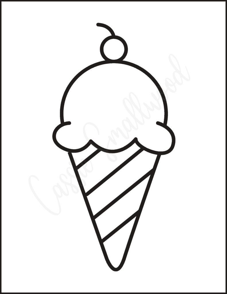 ice cream template printable