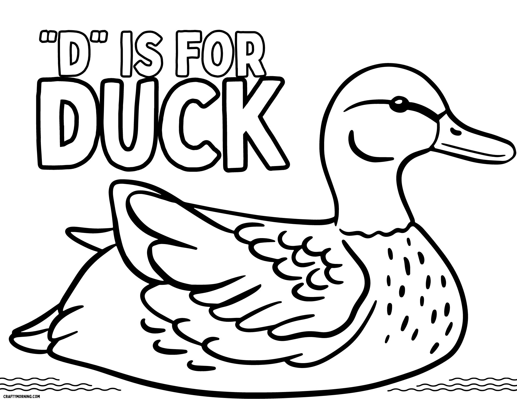 10 Duck Coloring Pages To Print Crafty Morning