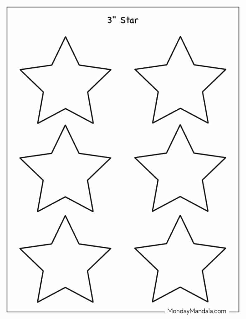 free printable star template