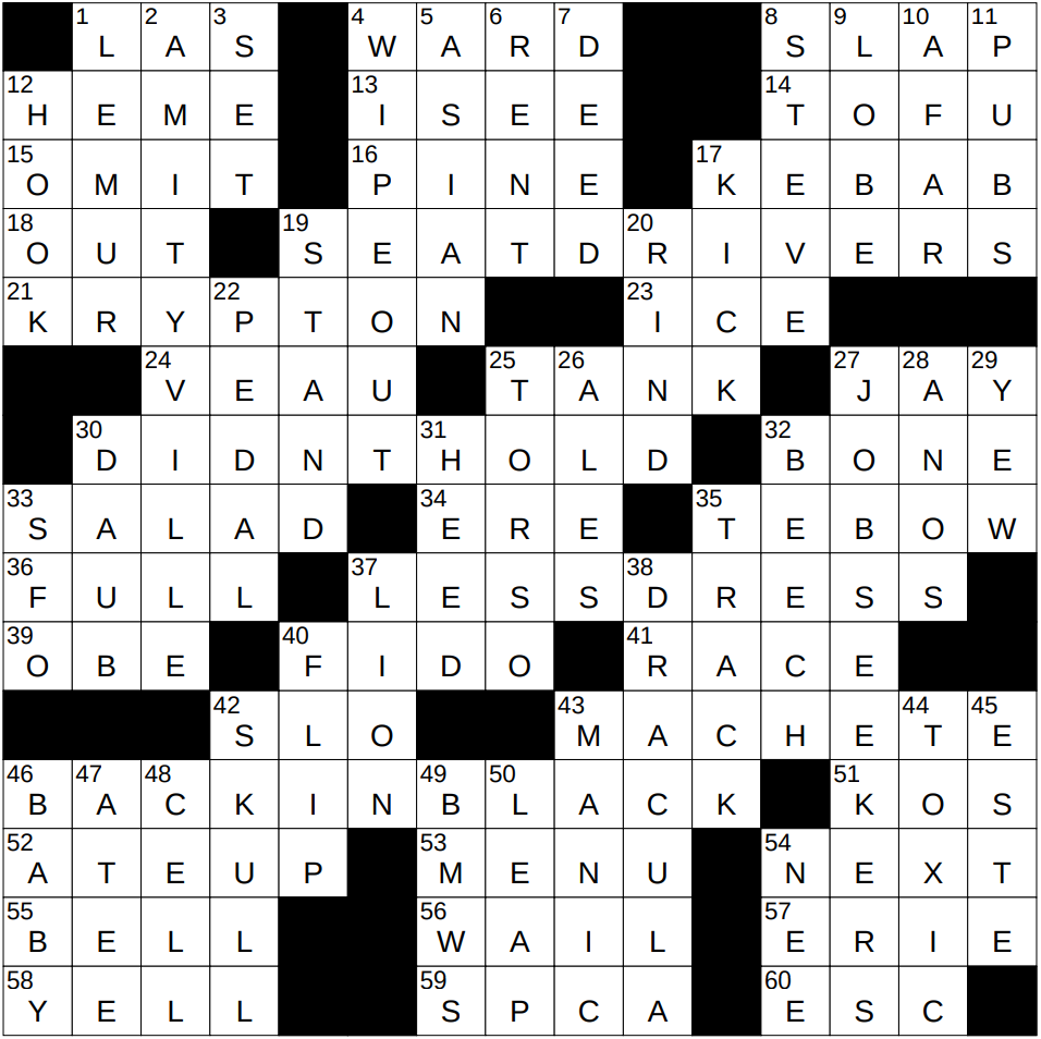 1114 24 NY Times Crossword 14 Nov 24 Thursday NYXCrossword