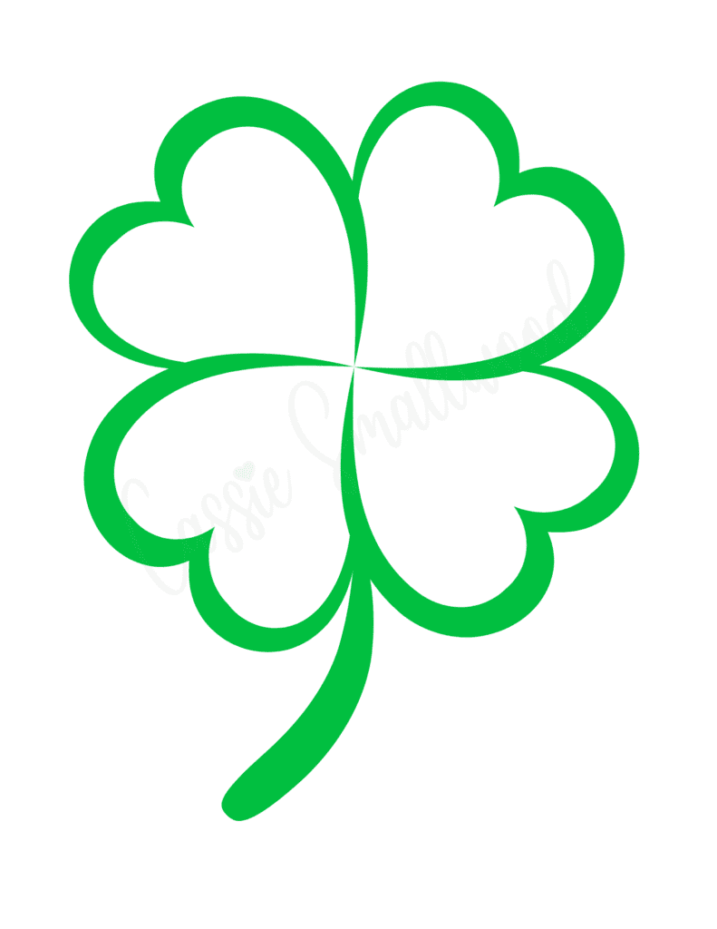 shamrock printable template