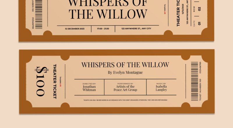 12 FREE Event Ticket Templates Word PowerPoint PSD