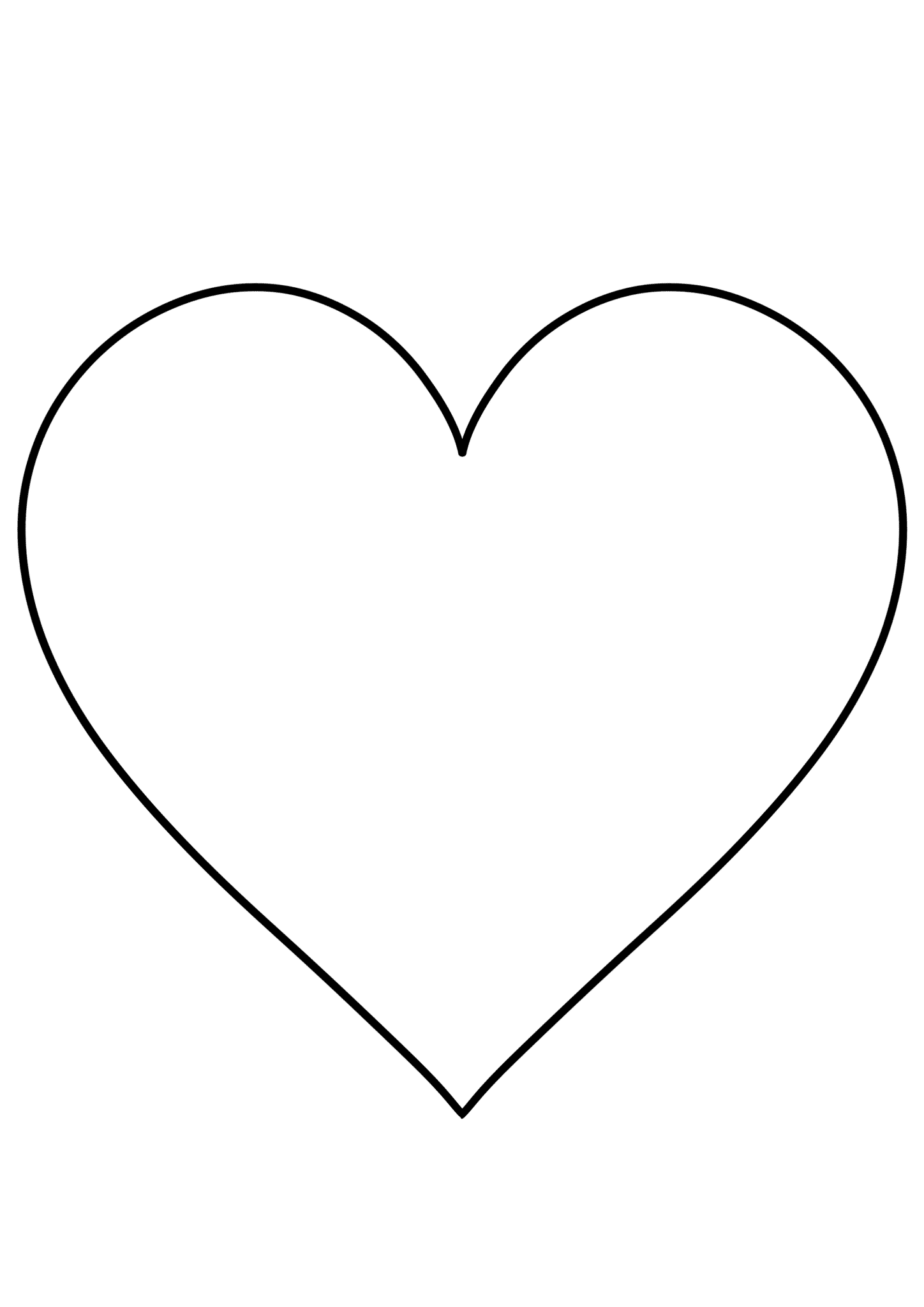heart shaped template printable