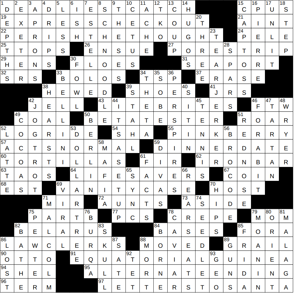 hits high in the air nyt crossword