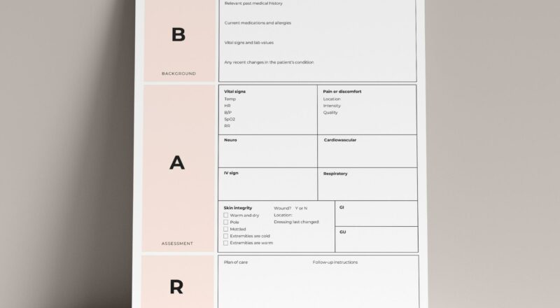 13 Blank SBAR Templates Word PDF TemplateLab