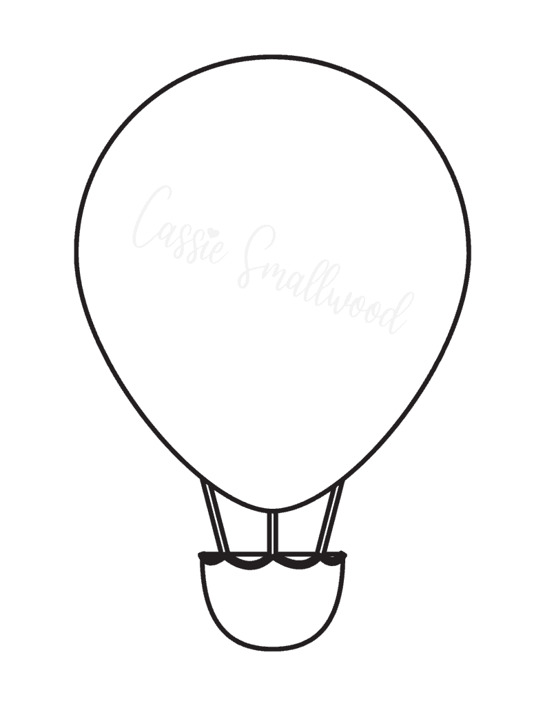 balloon template printable