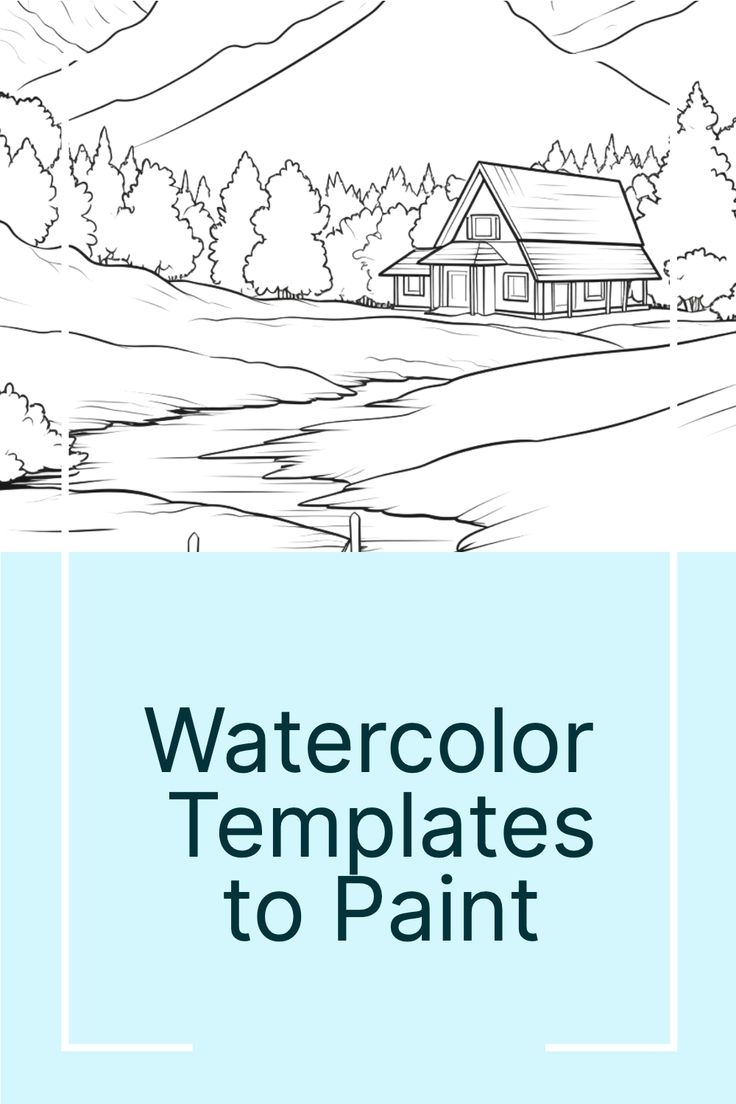 15 Free Watercolor Templates To Paint