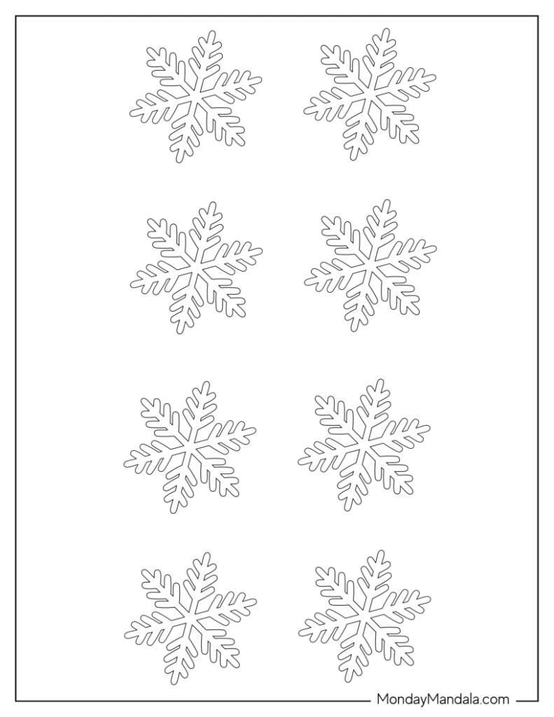 150 Paper Snowflake Templates Free PDF Printables  150 Paper Snowflake Templates Free PDF Printables