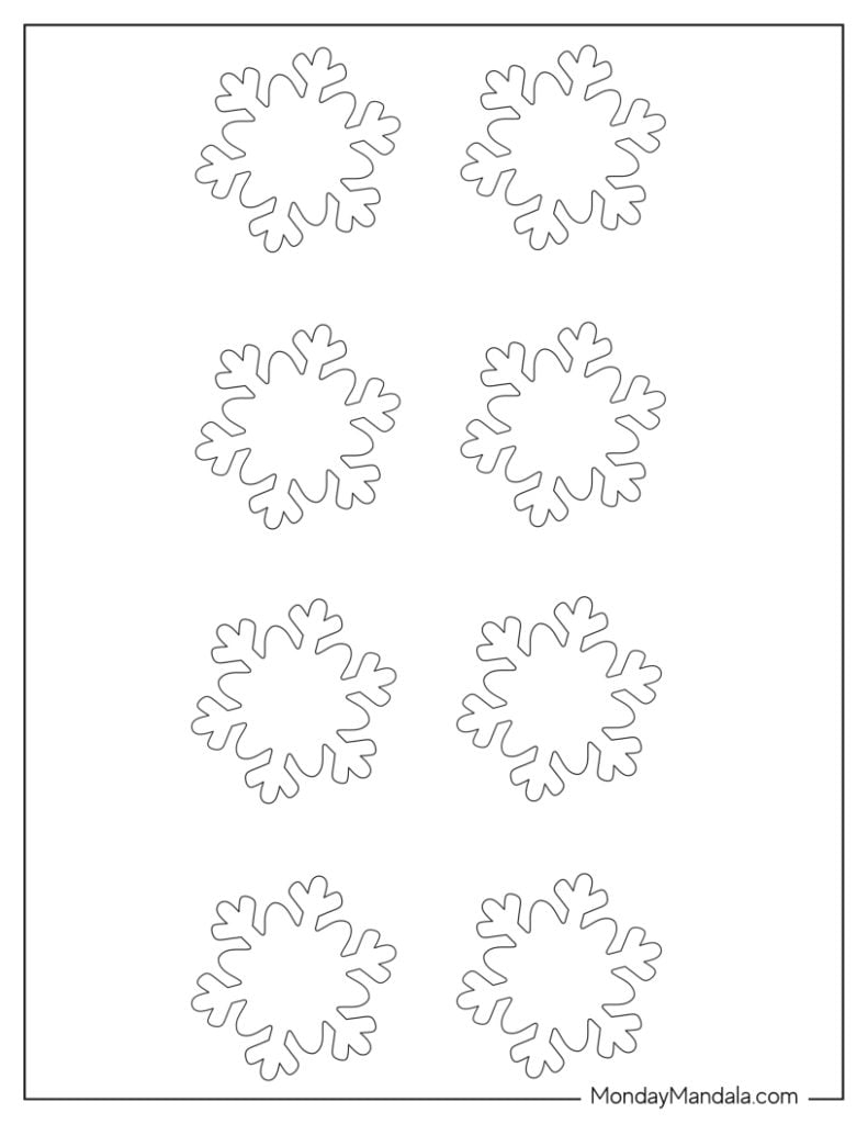150 Paper Snowflake Templates Free PDF Printables  150 Paper Snowflake Templates Free PDF Printables