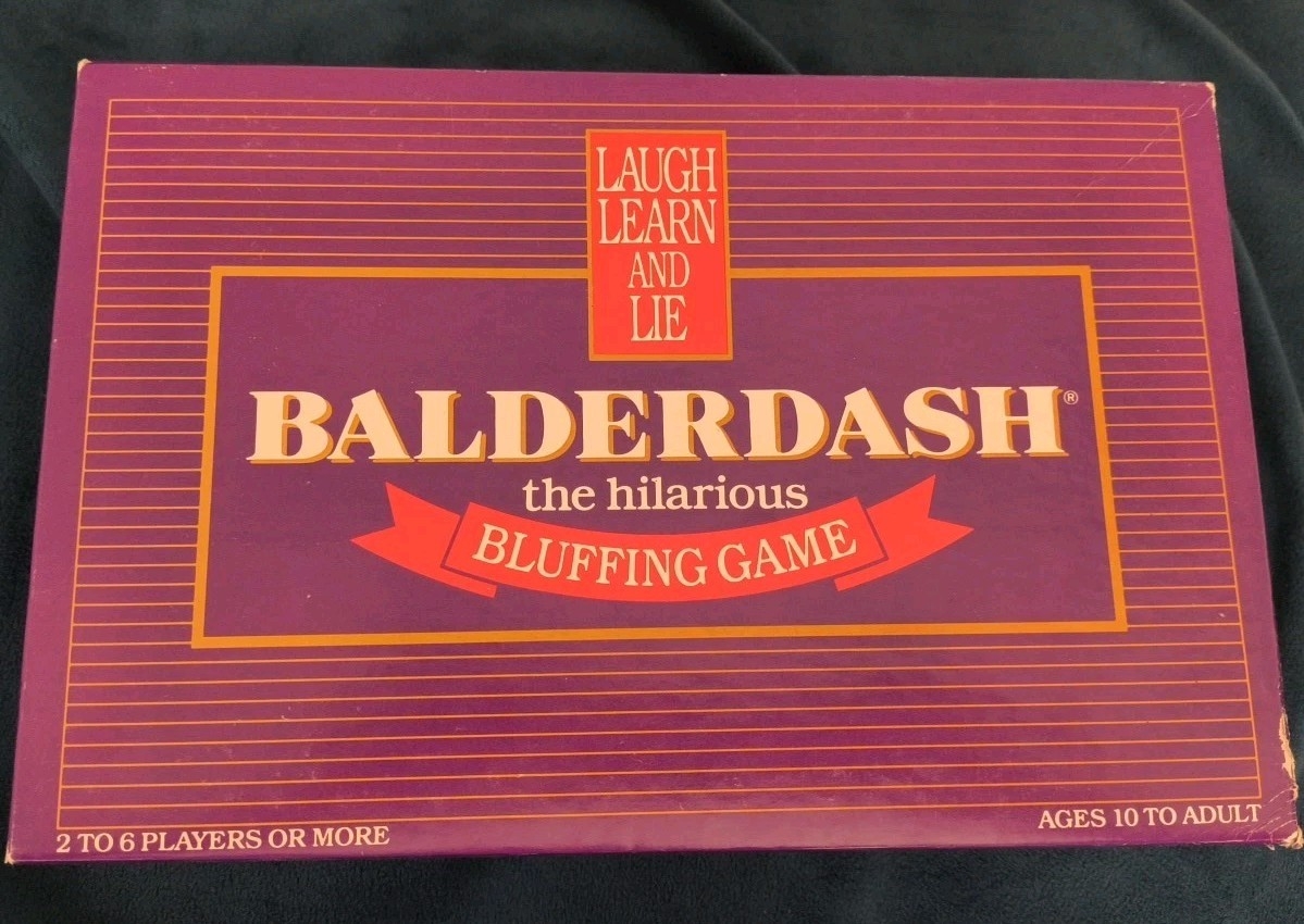 1984 Vintage Balderdash Bluffing Game By Gameworks Complete EBay