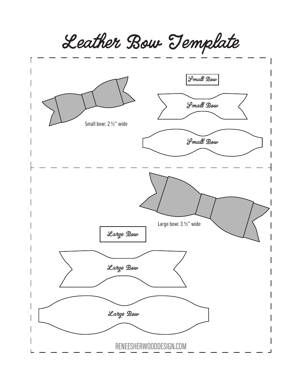 bow template printable