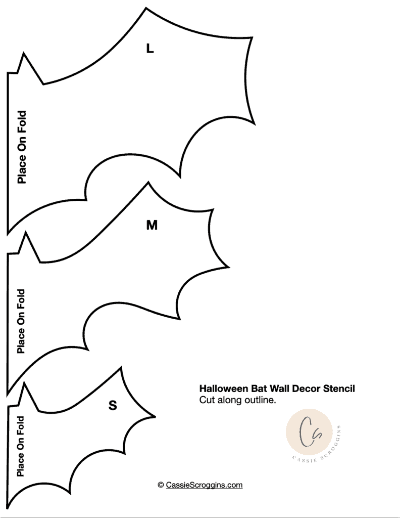 bat template printable