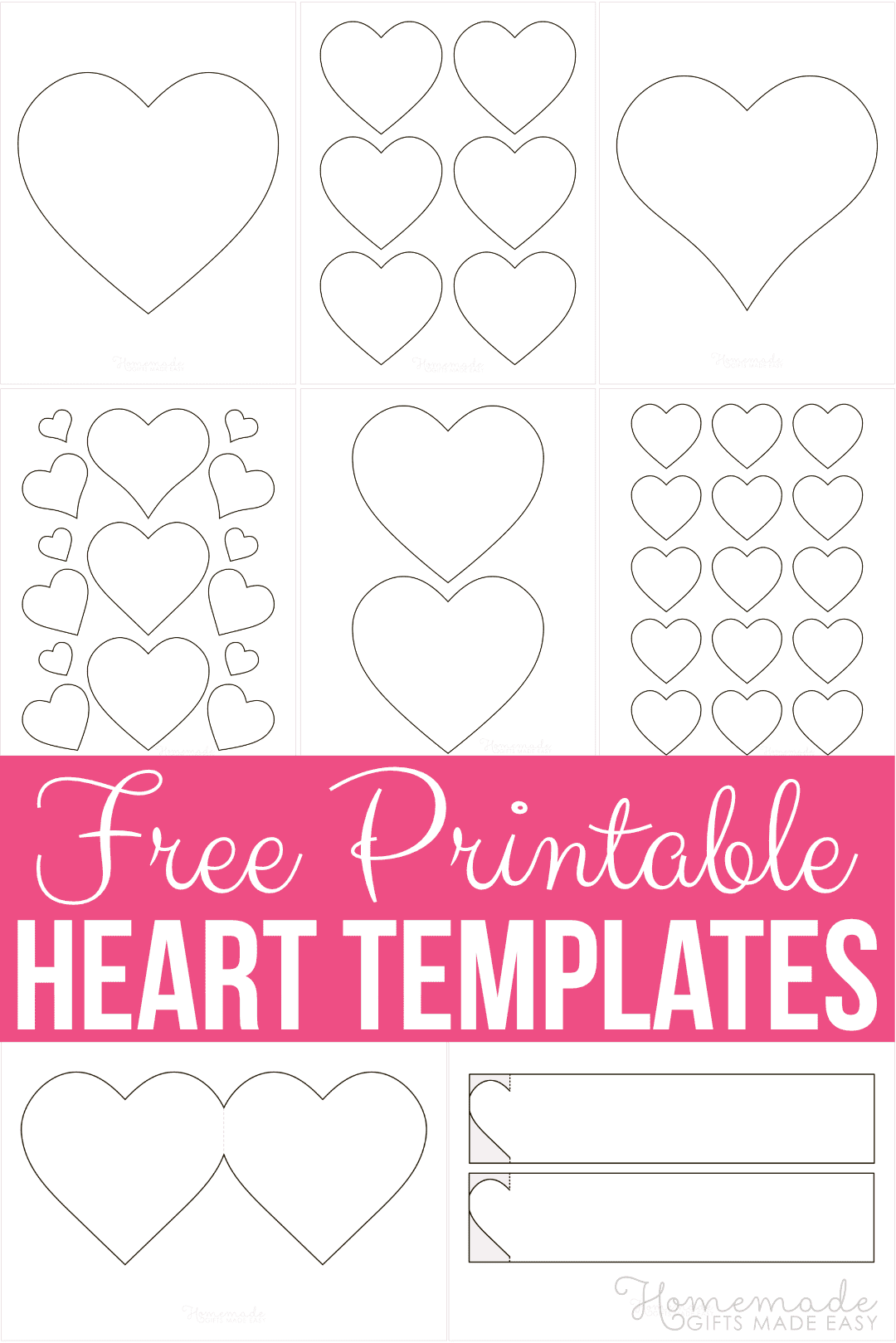 free printable heart shape templates free printable heart shape templates