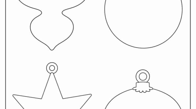 200 Printable Christmas Ornaments Free Templates