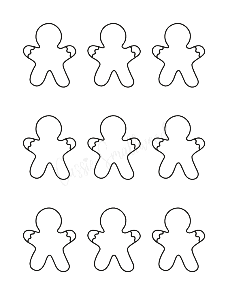 gingerbread template printable