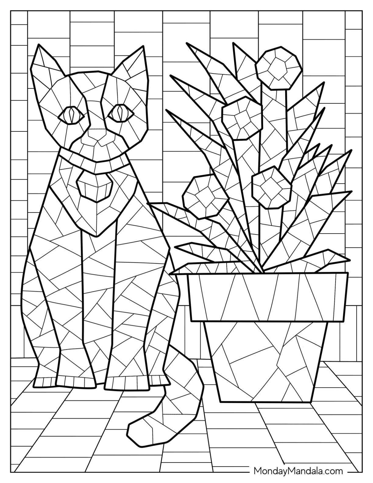 22 Mosaic Coloring Pages Free PDF Printables 22 Mosaic Coloring Pages Free PDF Printables