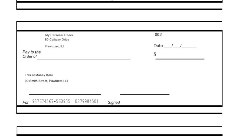 23 Blank Check Templates Real Fake TemplateLab