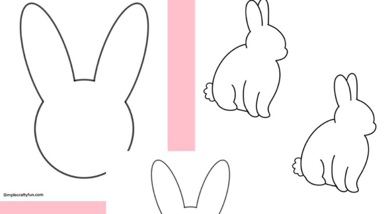 25 Free Printable Easter Bunny Template