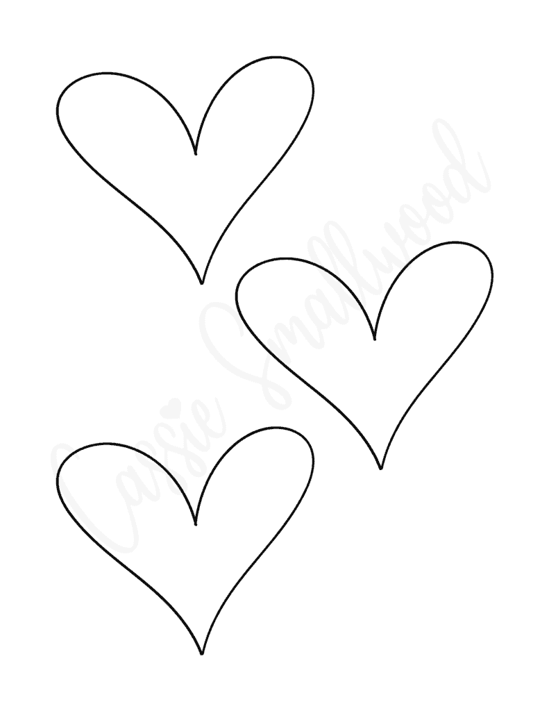 25 FREE Printable Heart Templates Small To Large Sizes Cassie Smallwood
