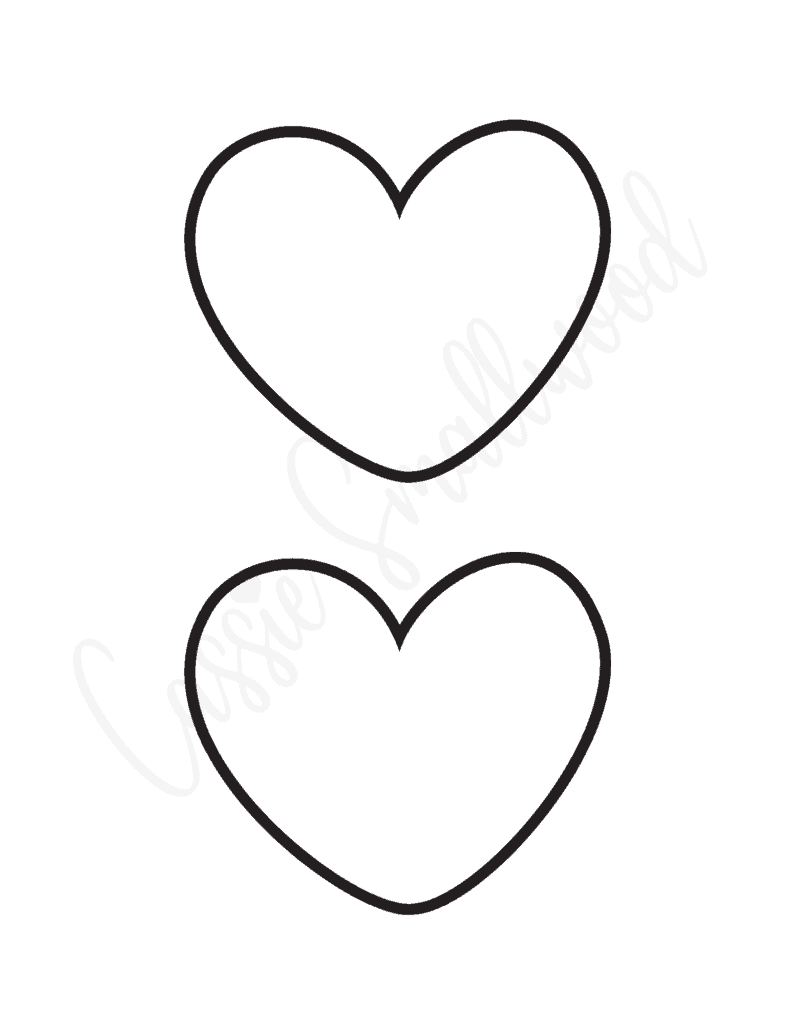 25 FREE Printable Heart Templates Small To Large Sizes Cassie Smallwood