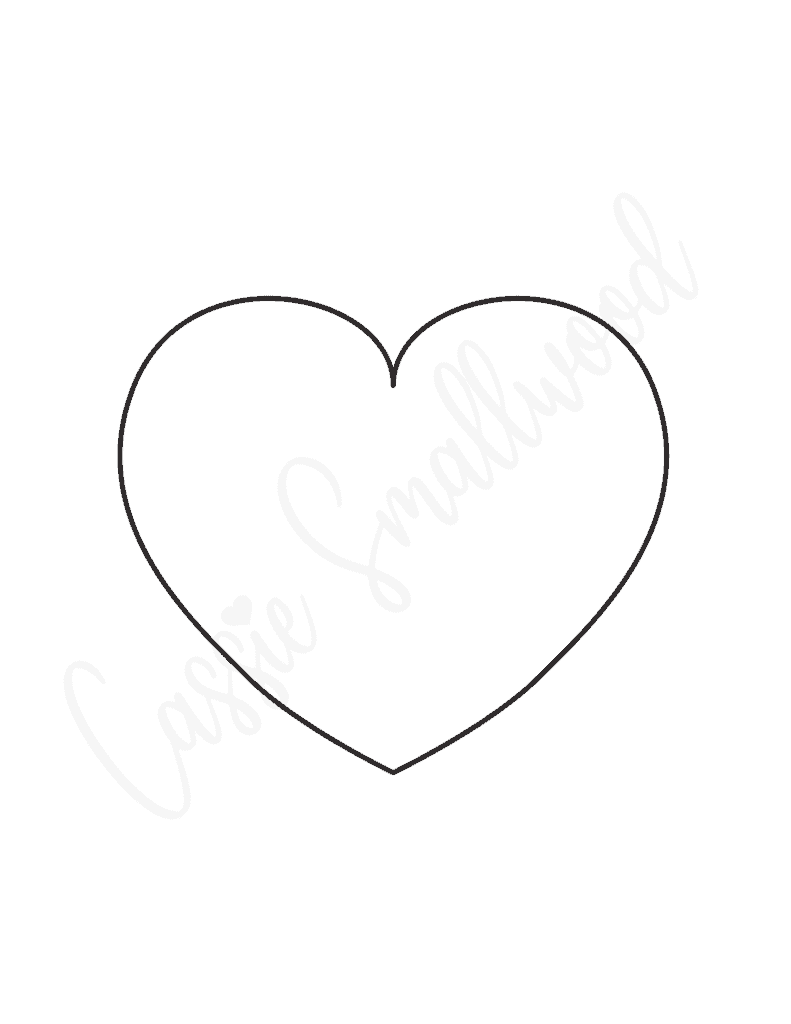 25 FREE Printable Heart Templates Small To Large Sizes Cassie Smallwood