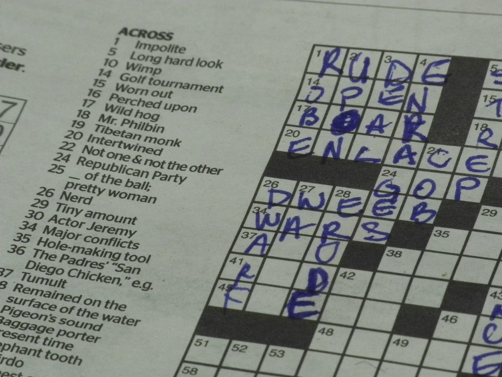 26 ACROSS I Normally Do The Sudoku And Crossword Puzzle In Flickr 26 ACROSS I Normally Do The Sudoku And Crossword Puzzle In Flickr
