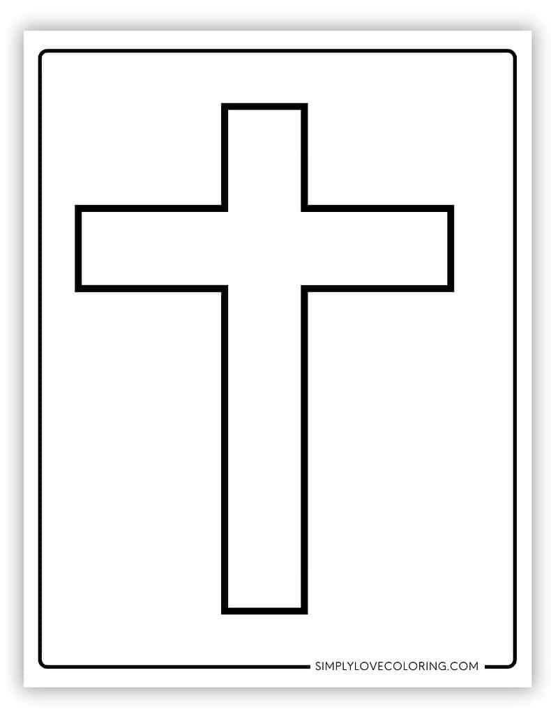 32 Easter Cross Template Printables Free PDF Downloads Simply Love Coloring