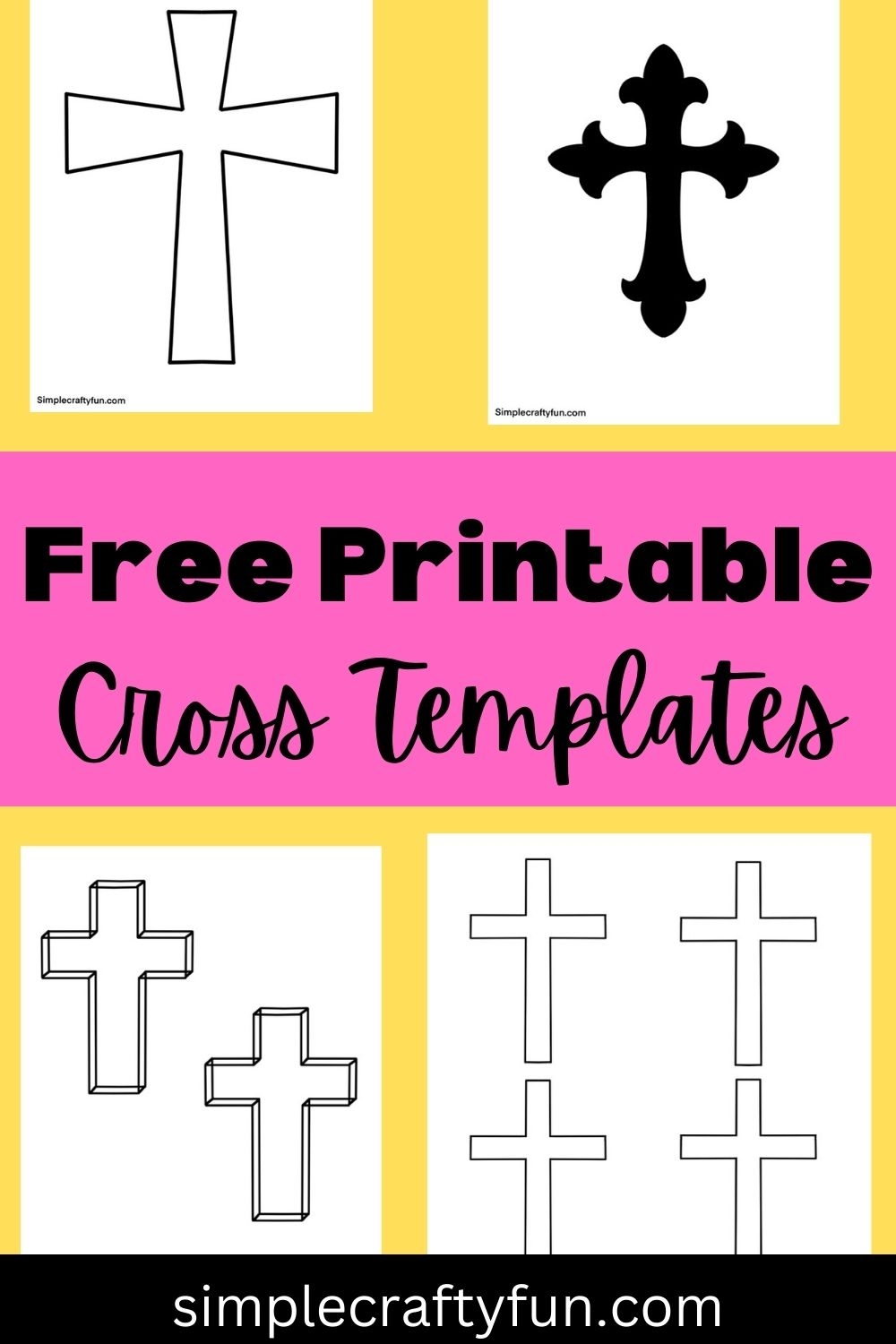printable cross template