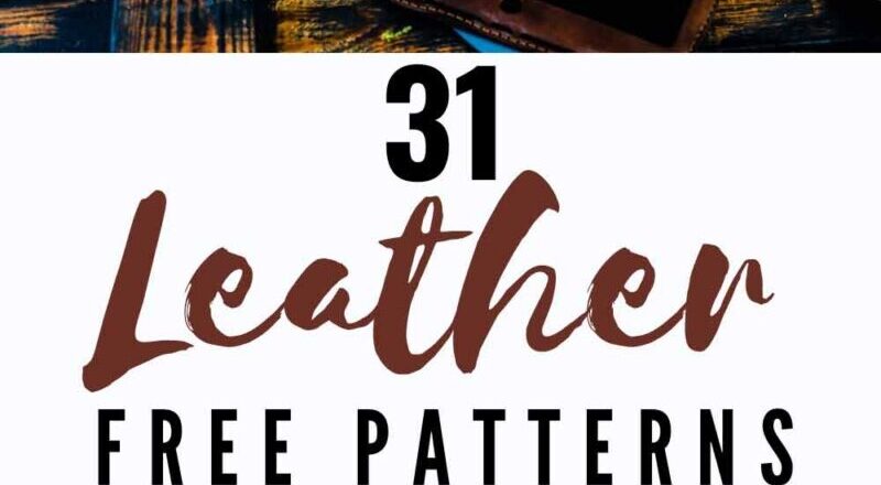 38 Upstanding Leather Patterns Free Printable Templates