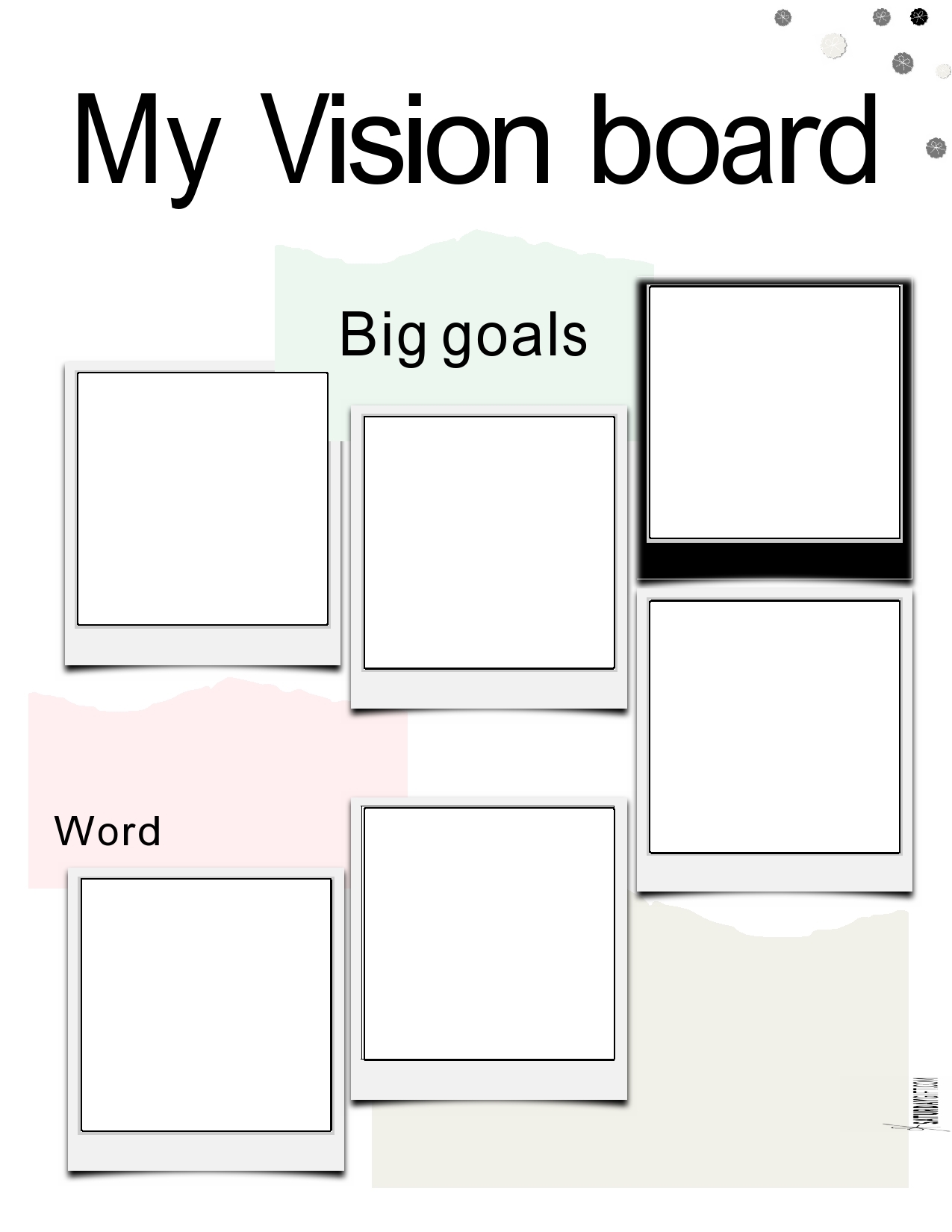 printable vision board template printable vision board template