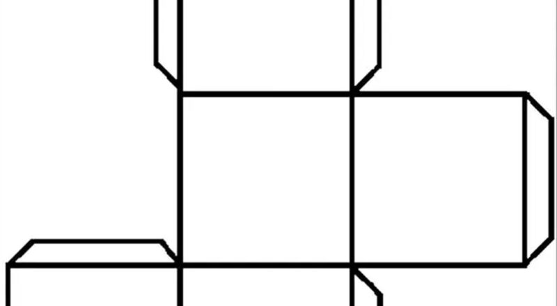 3D Cube A4 Template Card Print 3D Shapes Gift Box Kids Colouring Shapes Cut Out DIY Party Supplies Jpg Template Download Arts And Crafts Etsy