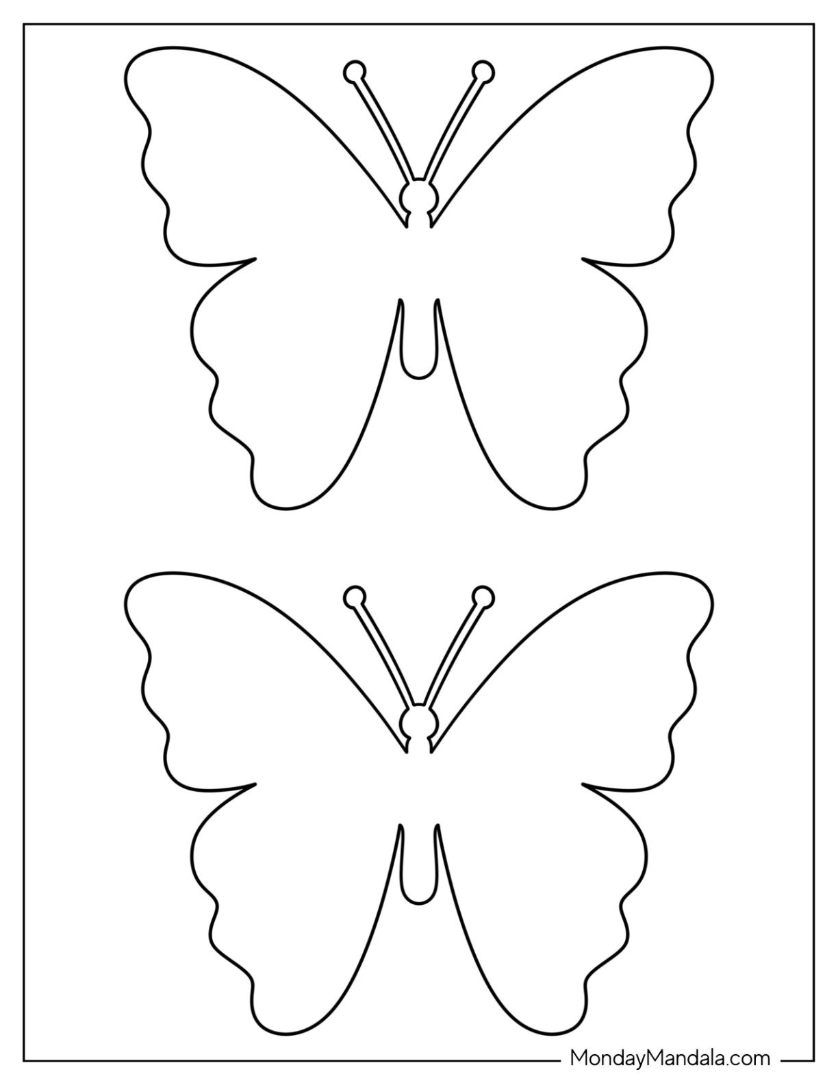 40 Butterfly Templates Free PDF Printables 