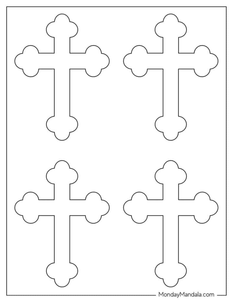 48 Cross Templates Free PDF Printables 