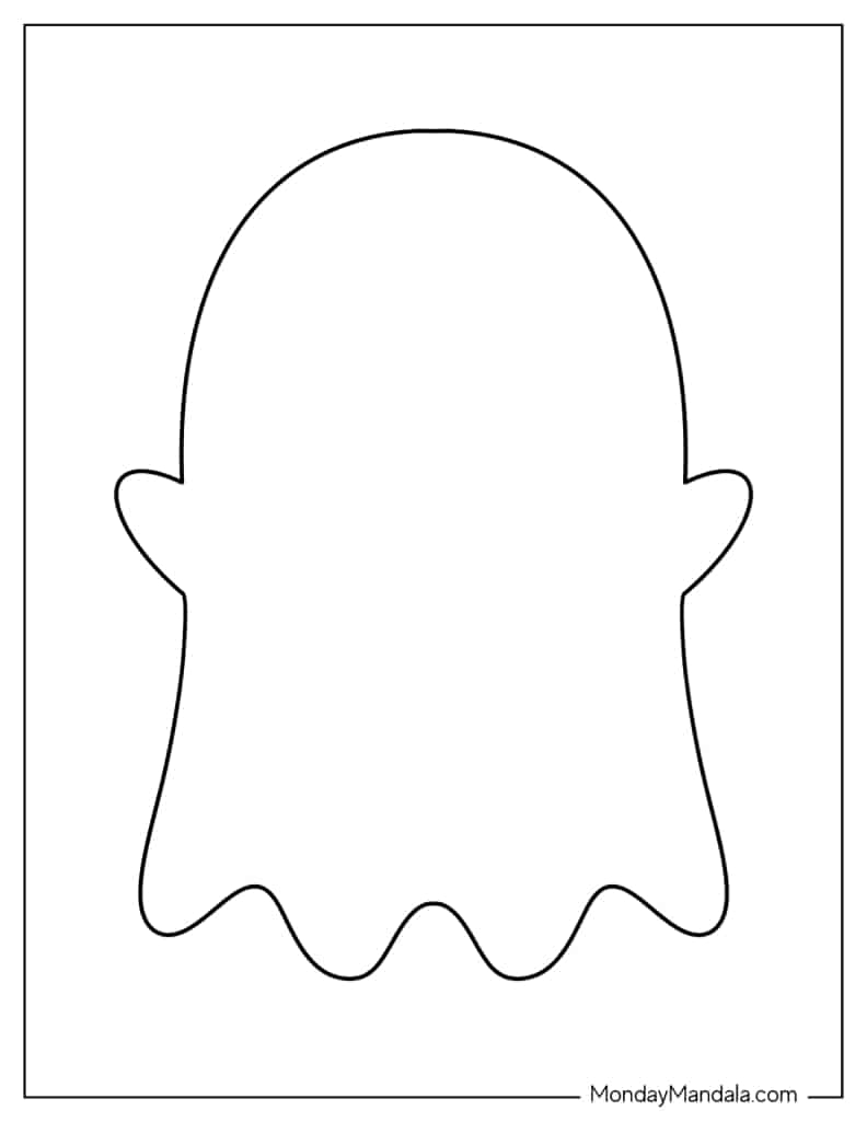 48 Ghost Templates Free PDF Printables  48 Ghost Templates Free PDF Printables