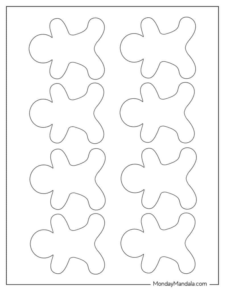 free gingerbread man template printable free gingerbread man template printable