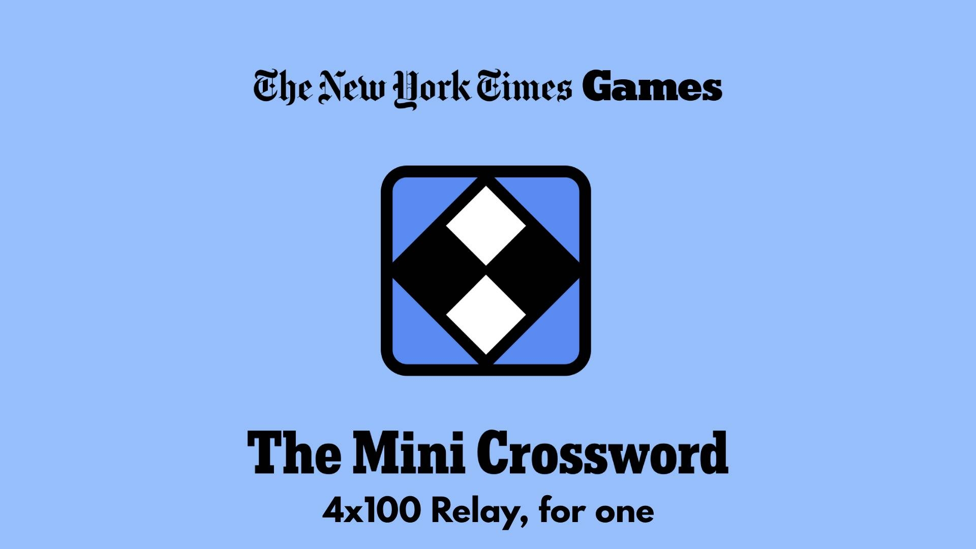 4x100 Relay For One Crossword Answer Clues NYT Quick  4x100 Relay For One Crossword Answer Clues NYT Quick
