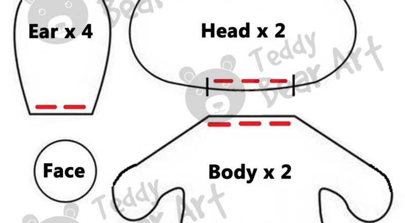 5 Easy Stuffed Animal Sewing Patterns With Free Templates Teddy Bear Art