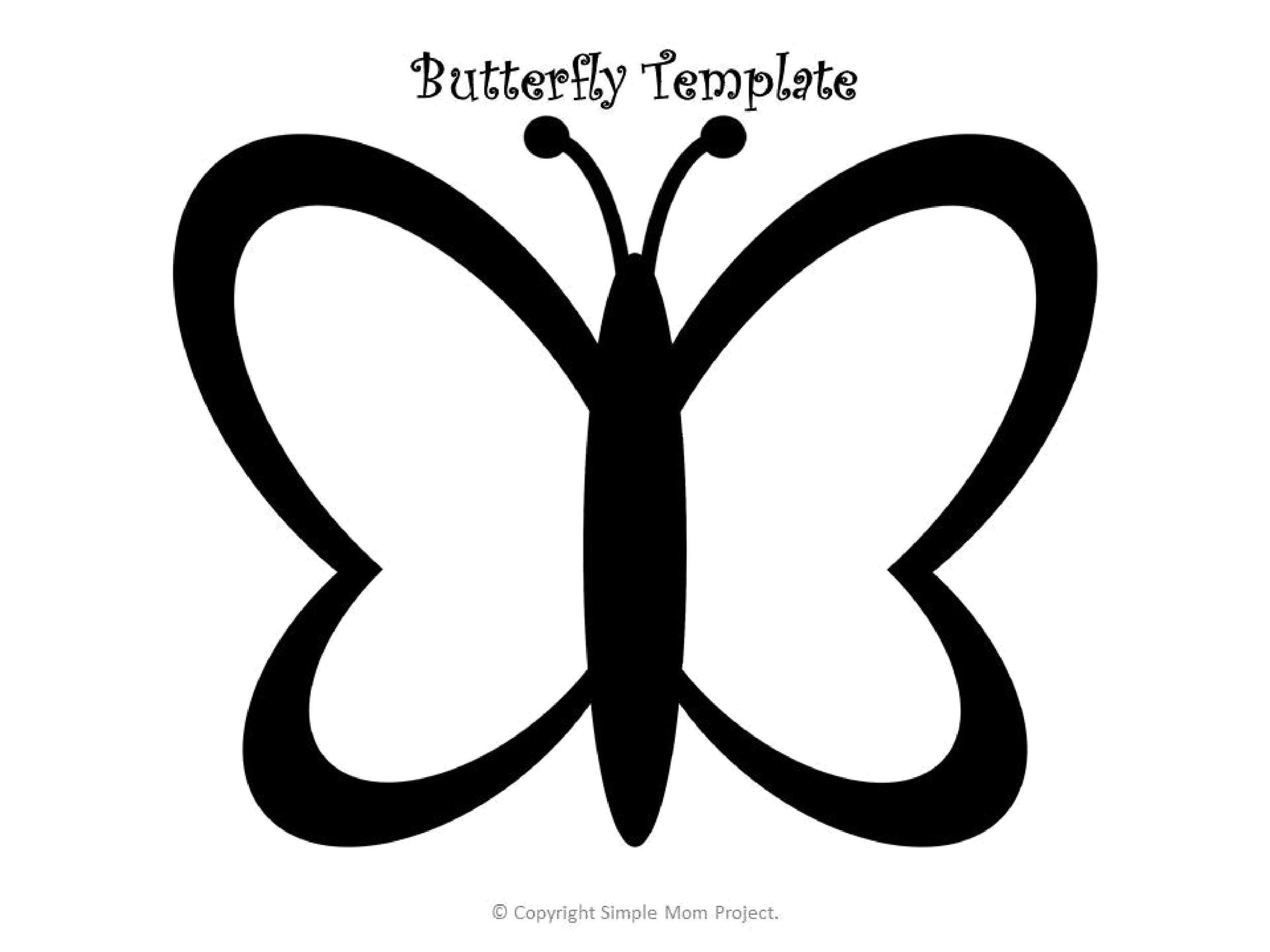 50 Printable Cut Out Butterfly Templates TemplateLab