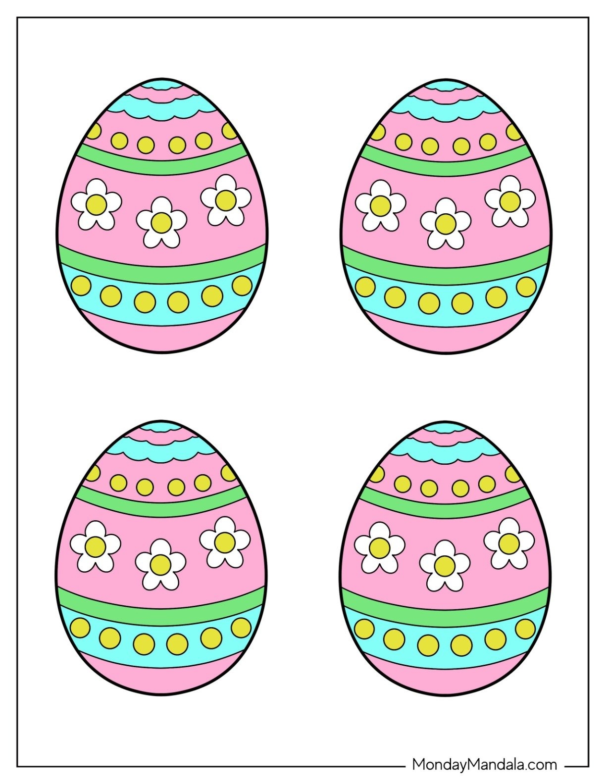 58 Easter Egg Templates Free PDF Printables 