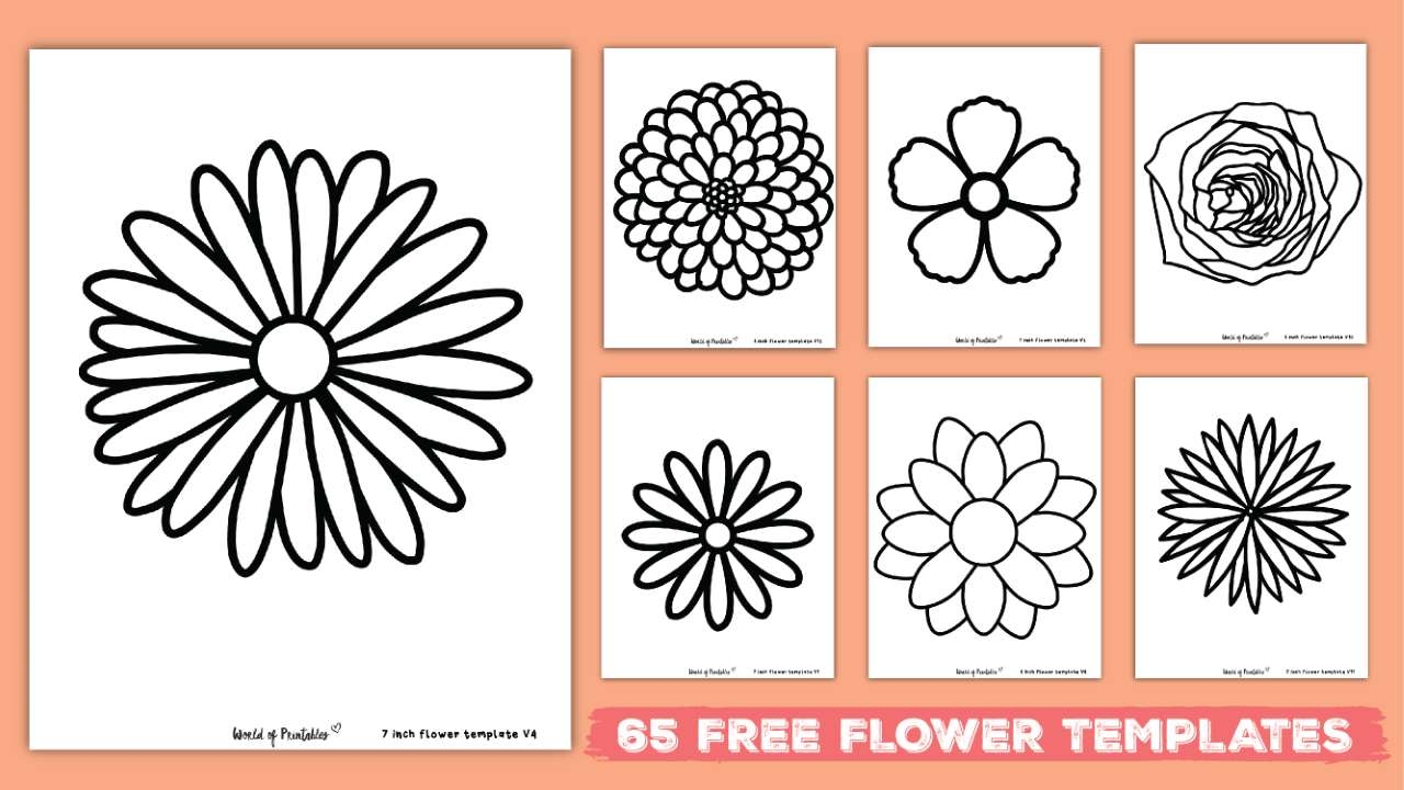 free flower templates printable