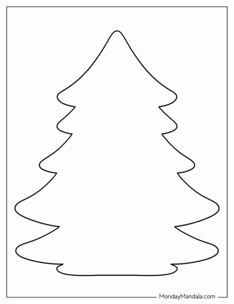 60 Christmas Tree Templates Free PDF Printables 