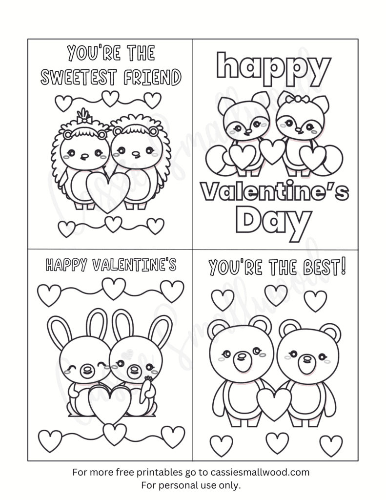 free printable valentine template