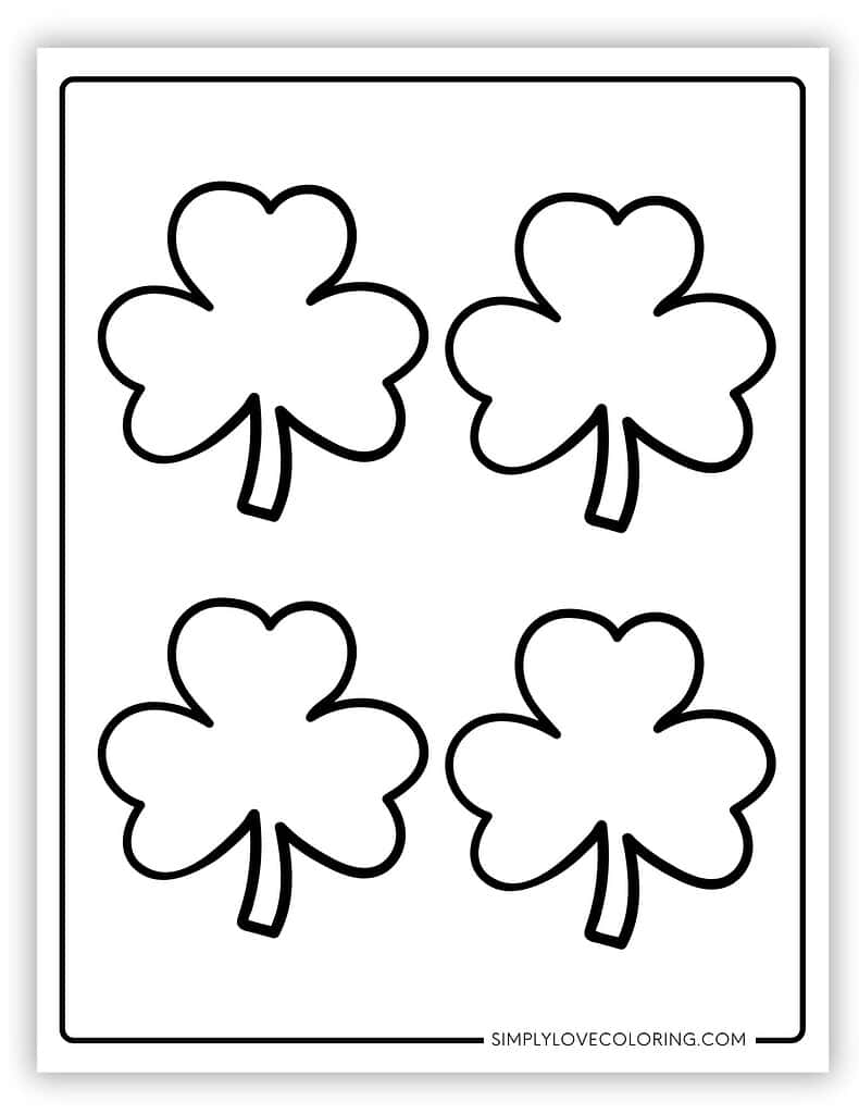 96 Shamrock Template Printables Free PDF Downloads Simply Love Coloring